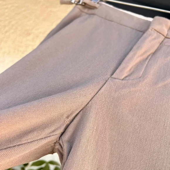 Gucci Trousers Tan Vintage Gabardine Wool Straight Leg Pants Size 40 US Small - Picture 6 of 10